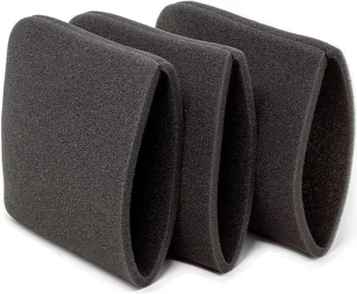 Produktbild von 3 Schaumstofffilter Ersatzfilter schwarz passend für Parkside PNTS 1500 B3 PNTS 1500 C4 23 E, 30/4 DE