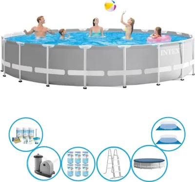 Zdjęcie produktu dla Stelaż do basenu Intex Prism - zestaw do basenu - 610x132 cm