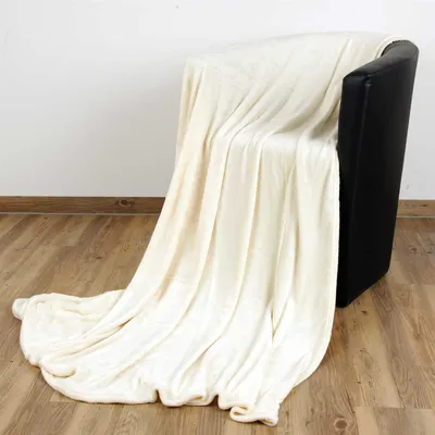 Zdjęcie produktu dla Przytulny koc "Celina" - wysokiej jakości puszysty koc, 180 x 220 cm - Champanger