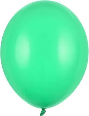 Zdjęcie produktu dla Balony lateksowe Strong, Zielone, Pastel Green, 12cm, 100 szt.