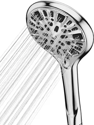 Produktbild von Hochdruck-Duschkopf mit 9 Sprühmodi - kraftvoll bei niedriger Wasserdrücke - 1 Stück