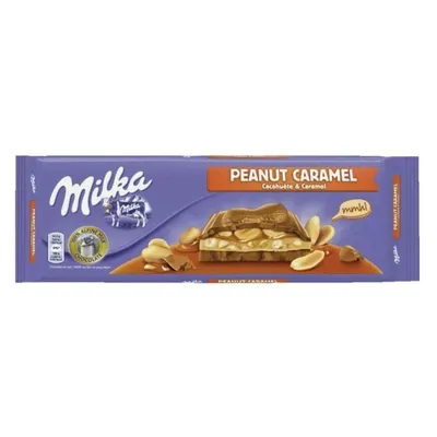 Zdjęcie produktu dla Milka Czekolada Mleczna Orzeszek Ziemny & Karmel 276 G