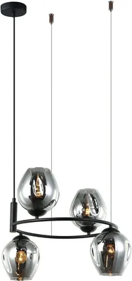 Immagine prodotto di Italux Roxane lampadario moderno nero MDM-4045-4 BK+SG