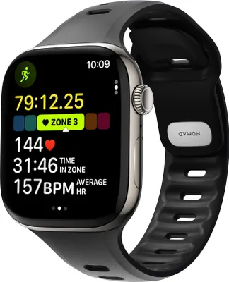 Zdjęcie produktu dla Nomad Tempo Band, Band, Smartwatch, Czarny, Apple, 45mm / 46mm, Guma