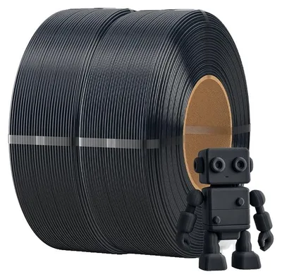 Image de Filament pour imprimante 3D, matériau PLA, diamètre 1,75 mm, PLA noir