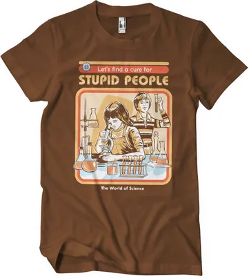 Produktbild von Cure For Stupid People T-Shirt - XX-Large - Brown