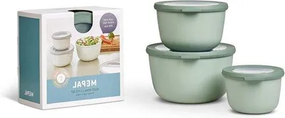Produktbild von 3-teiliger Aufbewahrungsbehälter-Set Nordic sage Tiefkühlboxen