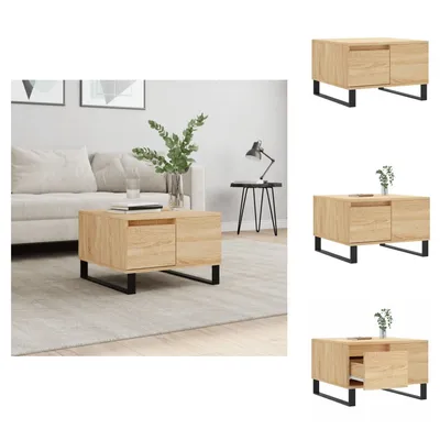 Zdjęcie produktu dla vidaXL Stolik kawowy dąb sonoma 55x55x36,5 cm materiał drewnopochodny - Stoliki kawowe