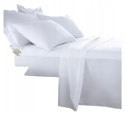 Produktbild von Adella Baumwolle Hotel Bettlaken 260x280 Weiß