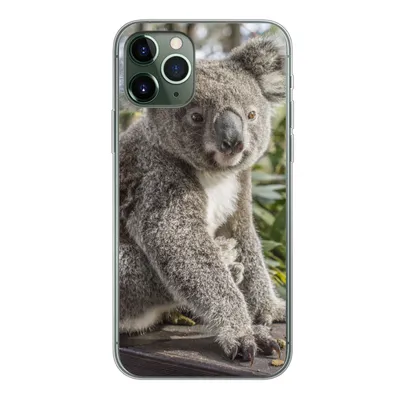 Produktbild von MuchoWow® Handyhülle Schutzhülle Hülle für iPhone 11 Pro Koala - Holz - Pflanzen - Kinder - Jungen - Mädchen Silikon Softcase Handy Hülle - Handy