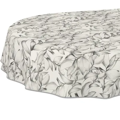 Tischdecke Selene-Maritim Weiß Oval 280x140cm Band, Hauptbild