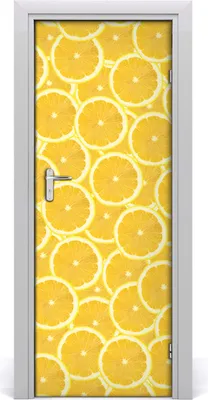Produktbild von Tulup Türaufkleber 75x205 cm Dekorative Aufkleber Selbstklebend Wasserdichte Tapete Abnehmbar Schlafzimmer Wohnzimmer Wohnkultur - Zitrone