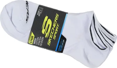 Produktbild von Skechers 6pk Terry No Show S115055-WHT, Herren, Sportsokken, Weiß, Größe: 41-46
