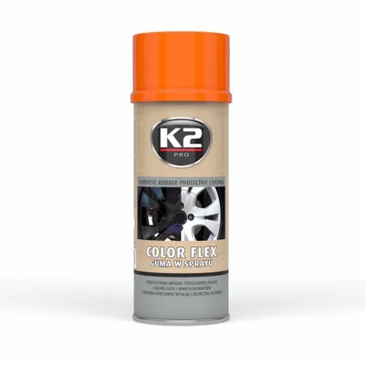 Zdjęcie produktu dla K2 plasti Dip Colour Flex Puszki farby w aerozolu 400 ml plastikowe pomarańczowe