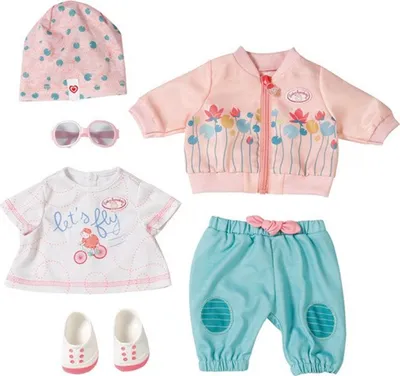 Produktbild von Zapf Baby Annabell Active Fahrrad Deluxe Set - Outfit