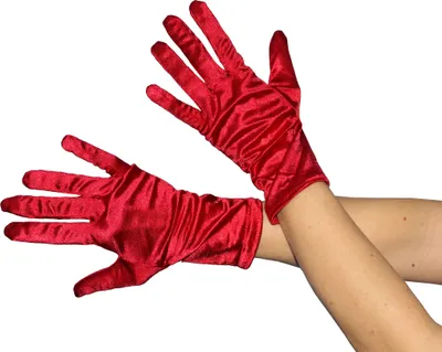 Produktbild von Handschuh kurz rote Damen Fasching