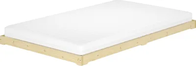 Produktbild von Teenagerbett Futon extra niedriges Studentenbett 120x200 Fichte Tanne geölt V-60.47-12Rollrost und Matratze inkl.