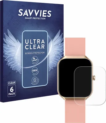 Produktbild von 6x Für Motast P99 1.96" Schutzfolie Savvies Displayschutz Display Schutz Folie Klar Transparent
