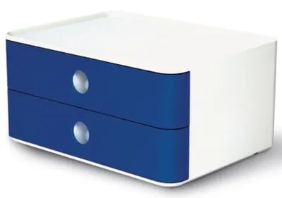 Zdjęcie produktu dla HAN 1120-14, 2 szuf., Kopolimer akrylonitrylo-butadieno-styrenowy (ABS), Niebieski, Biały, 1 szt., 260 mm, 195 mm