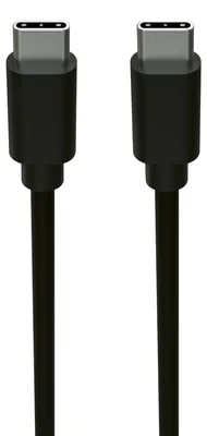 Produktbild von USB 3.2 Gen 1 Kabel, USB-C Stecker > USB-C Stecker (schwarz, 2 Meter, Laden mit bis zu 60 Watt)