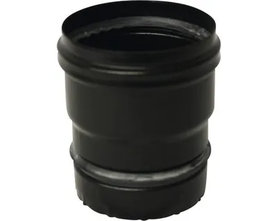 Produktbild von Pellet Ofenanschluss mit Dichtung Ø80 mm schwarz matt