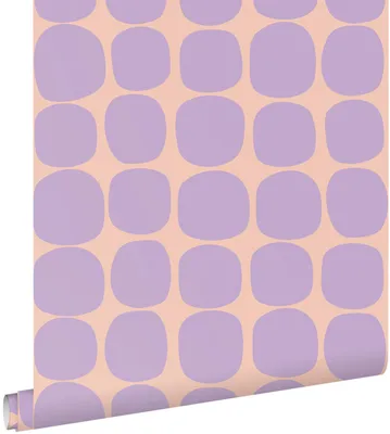 Produktbild von ESTAhome Tapete grafisches Motiv Violett und Rosa 50 x 900 cm