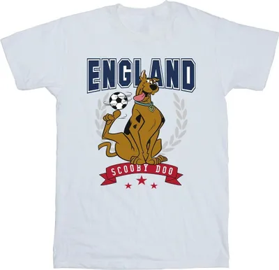 Image de Scooby Doo - T-shirt "England Football" pour homme BI45070 (S) (Blanc)