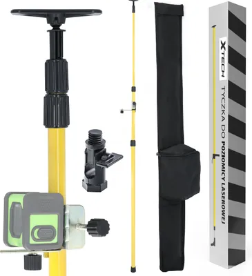 Obrázok produktu pre Stativová tyč pre laserovú vodováhu 300 cm, adaptér na skosenie