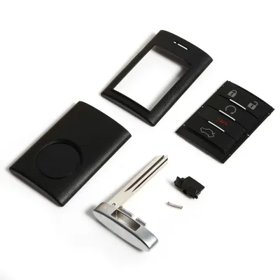 Imagen del producto de Carcasa de llave para Cadillac, funda para llave, carcasa de llave, llavero para Cadillac, llavero con control remoto, carcasa de llave con hoja