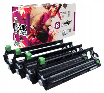 Produktbild von Inkdigo Bildtrommel-Set DR248 für Brother DCP-L3515CDW, DCP-L3520CDW, DCP-L3527CDW, DCP-L3555CDW – CMYK,