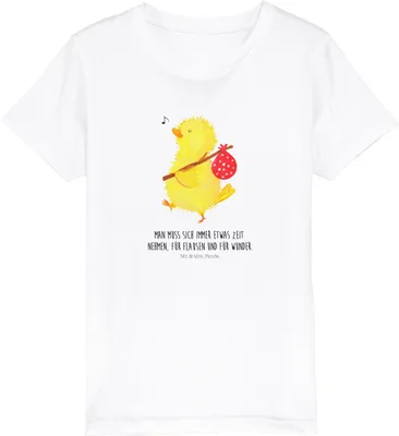 Produktbild von Mr. & Mrs. Panda Kleinkinder T-Shirt Küken Wander 12-14 Jahre (152/164) - Weiß - Geschenk, Kinder Kurzarm, Ostern, Osterei, Bio, Frohe, Zeit, Ei, Kindershirt, Öko