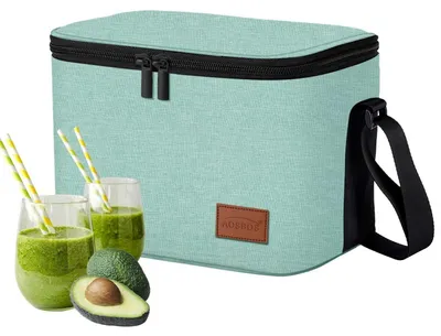 Produktbild von Kühltasche Klein Leicht Isoliertasche Faltbar Wasserdicht Grün 7,5 L