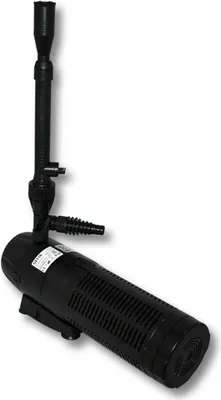 Produktbild von SunSun CUP-129 Fontánové čerpadlo s filtrom, 4 fontánové trysky 1000l/h 24W a 9W UVC klarátor, jazierkové čerpadlo pre záhradné jazierko koi