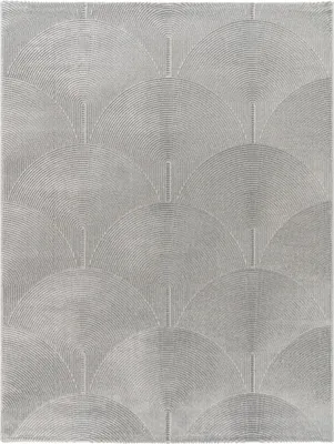 Produktbild von TT Home Wohnzimmer Teppich Esszimmer Kurzflor Boho Design Skandinavisch Unifarben Mit Bogen Optik Hoch-Tief-Effekt Modern Größe 200x280 cm