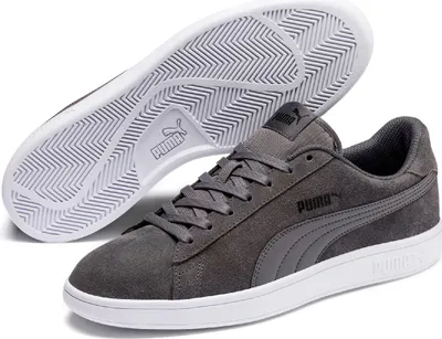 Produktbild von Puma Retro Sneaker Echtleder 'Smash v2' castlerock-puma black-white, Herren:37 EU