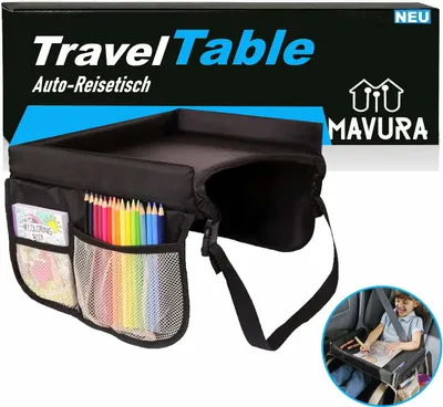 Obrázok produktu pre TravelTable cestovný stôl do auta detský hrací stôl detský stôl kľačiaci podnos do auta