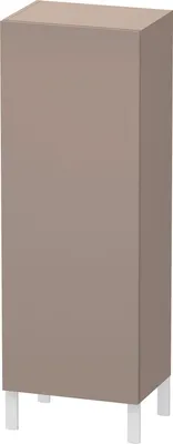 Produktbild von Halbhochschrank L-CUBE 500x363x1320mm Ans links basalt matt Anschlag links basalt matt
