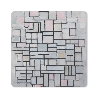 Produktbild von MuchoWow® Mauspad Mousepad Komposition 6 - Piet Mondrian 20x20 cm - Mousepads - Maus Mat - Pad - Mausunterlage - Desk Mat - Bureauartikeln
