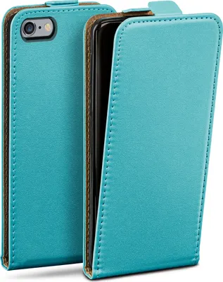 Produktbild von moex® Flip Case kompatibel mit iPhone 6s / iPhone 6 - Hülle mit 360 Grad Schutz, Türkis