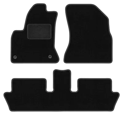 Immagine prodotto di Tappetini in moquette per Citroen C4 Picasso I 2006-2013 (monovolume) – set 4 pezzi, neri, su misura – Wielganizator LUX