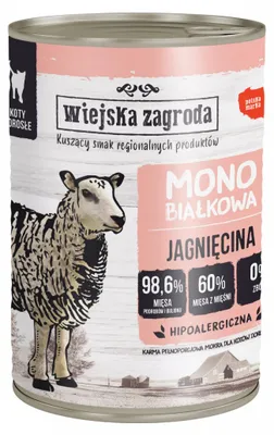 Immagine prodotto di Fattoria Wiejska Monoproteica Agnello cibo umido per gatto 400g