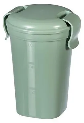 Obrázok produktu pre Hrnček s viečkom, 600 ml, plastový, CURVER, "Lunch&Go", zelená