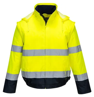 Produktbild von Portwest C464 Essential 2-in-1 Jacke Yellow/Navy Gr. L