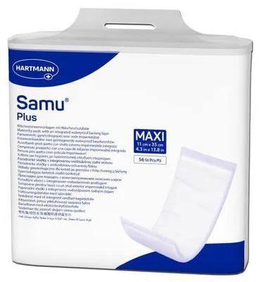 Produktbild von Samu Wöchnerinnen Vorlagen Plus maxi 11x35 cm 56 St