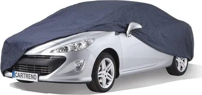 Image de Housse de voiture bleue en polyester, résistante aux intempéries, lavable, taille S