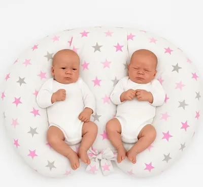Obrázok produktu pre Vankúš pre dvojčatá - Vankúš na dojčenie - Ergonomická podpora pre dvojčatá