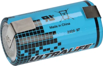Obrázek produktu pro Ultralife UHE-ER26500 cívkový článek U pájecí štítek - C kulatý článek thionylchlorid lithný 3,6 V 9000 mAh LS26500