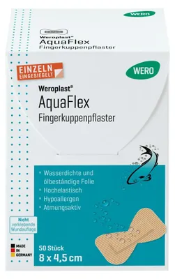 Produktbild von Weroplast AquaFlex Fingerkuppenpflaster, 50 Stk/Pkg