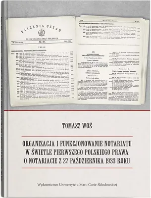 Obrázek produktu pro Organizace a fungování notářství ve světle... – Tomasz Woś