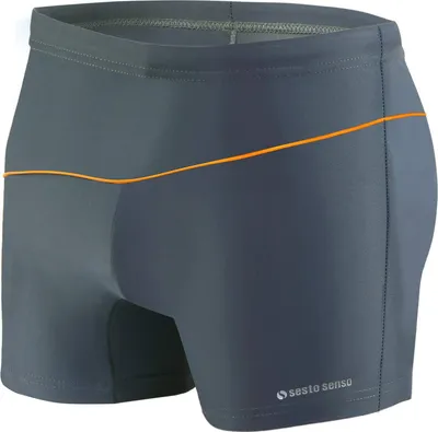 Produktbild von Sesto Senso Herren Badehose – Enganliegende, wasserdichte Schwimm-Slips für Wettkampf und Training, Größe XXL, Graphit